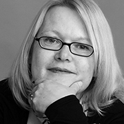 Portrait of Katharina Gericke, playwright and author.